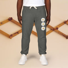 Vibrant Floral Unisex Fleece Sweatpants