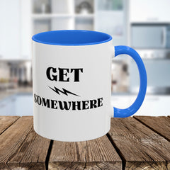 Get Somewhere Lightning Mug — Motivational Coffee Cup (11oz & 15oz)