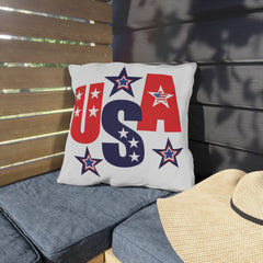 USA Patriotic Outdoor Pillows, 4th of July Decor