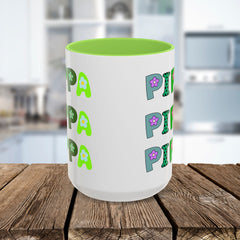 Pippa Floral Name Mug — Personalized Colorful Coffee Cup (11oz & 15oz)