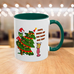 Holiday Mug Whimsical Design, Fun Christmas Gift,