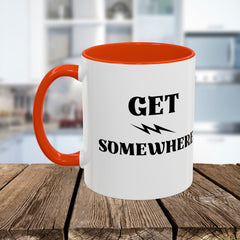 Get Somewhere Lightning Mug — Motivational Coffee Cup (11oz & 15oz)