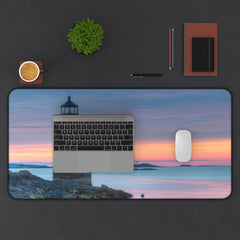 Lighthouse Desk Mat, Nautical Office Decor